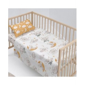 Lenzuolo con angoli aderenti HappyFriday MOSHI MOSHI 28 x 2 x 38 cm 120 x 180 cm