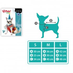 Costume per Cane Taglia L Pagliaccio