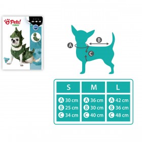 Costume per Cane Taglia M Dinosauro