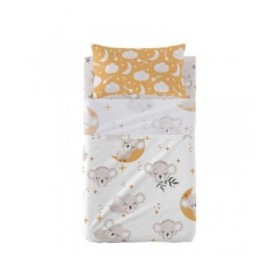 Lenzuolo con angoli aderenti HappyFriday MOSHI MOSHI 28 x 2 x 38 cm 120 x 180 cm