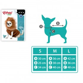 Costume per Cane Taglia S Leone