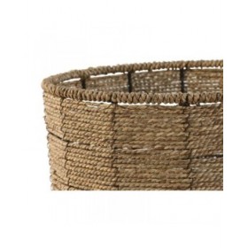 Set di vasi da fiori Home ESPRIT Marrone Fibra Tropicale 31 x 31 x 24 cm