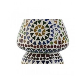 Lampada da tavolo Home ESPRIT Multicolore Alluminio Cristallo 220 V 13 x 13 x 17 cm (2 Unità)