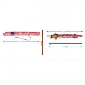 Ombrellone Corallo 200 cm UPF 50+
