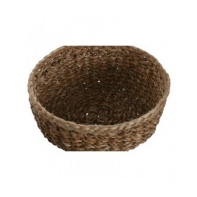 Set di Cestini Home ESPRIT Naturale Fibra naturale Boho 30 x 30 x 13 cm (3 Pezzi)