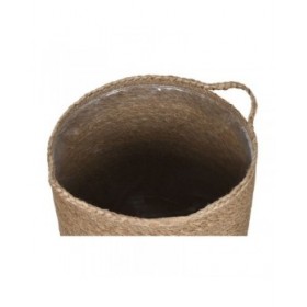 Set di Cestini Home ESPRIT Naturale Fibra naturale 37 x 37 x 41 cm (5 Pezzi)