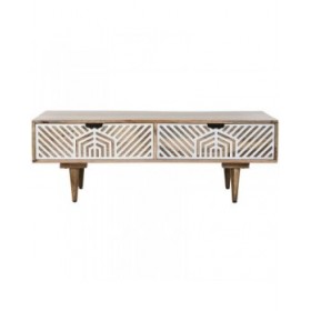Tavolino da Caffè Home ESPRIT Bianco Legno di mango 115 x 60 x 40 cm