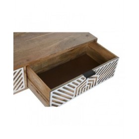 Tavolino da Caffè Home ESPRIT Bianco Legno di mango 115 x 60 x 40 cm