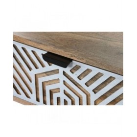 Tavolino da Caffè Home ESPRIT Bianco Legno di mango 115 x 60 x 40 cm