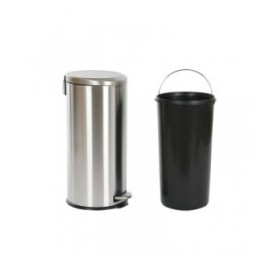Cestino a pedale Home ESPRIT Argentato Acciaio inossidabile polipropilene 30 L