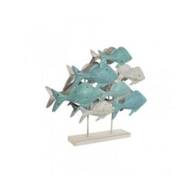 Statua Decorativa Home ESPRIT Mediterraneo Pesci 60 x 15 x 53 cm