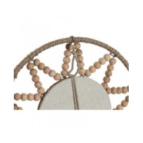 Set di Specchi Home ESPRIT Naturale Scandi 20 x 1 x 20 cm (3 Pezzi)