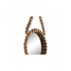 Set di Specchi Home ESPRIT Naturale Scandi 15 x 1 x 24 cm (3 Pezzi)