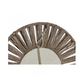Set di Specchi Home ESPRIT Naturale Tropicale 20 x 1 x 20 cm (3 Pezzi)