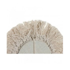 Set di Specchi Home ESPRIT Bianco Boho 20 x 1 x 20 cm (3 Pezzi)
