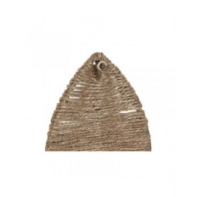 Appendiabiti da parete Home ESPRIT Naturale Juta Metallo 12 x 4 x 26 cm