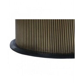 Tavolo da Pranzo Home ESPRIT Nero Dorato Ottone Marmo 200 x 110 x 76 cm