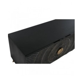 Mobile TV Home ESPRIT Nero Metallo Legno di mango 160 x 40 x 50 cm
