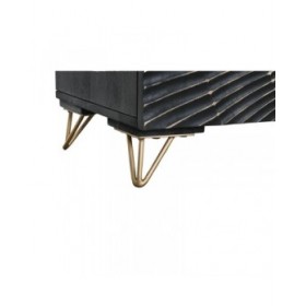 Mobile TV Home ESPRIT Nero Metallo Legno di mango 160 x 40 x 50 cm