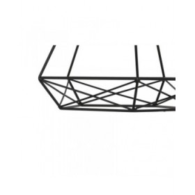 Lampadario Home ESPRIT Nero Dorato Metallo 50 W 28 x 27 x 34 cm (2 Unità)