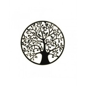 Decorazione da Parete Home ESPRIT Nero Albero Shabby Chic 100 x 1 x 100 cm 99 x 2 x 99 cm