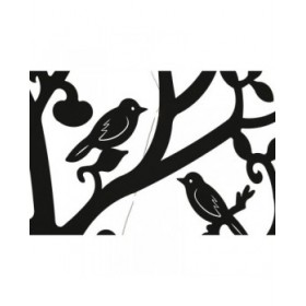Decorazione da Parete Home ESPRIT Nero Albero Shabby Chic 100 x 1 x 100 cm 99 x 2 x 99 cm
