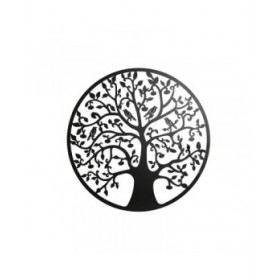 Decorazione da Parete Home ESPRIT Nero Albero Shabby Chic 100 x 1 x 100 cm 99 x 2 x 99 cm