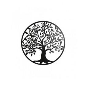 Decorazione da Parete Home ESPRIT Nero Albero Cottage 99 x 2 x 99 cm