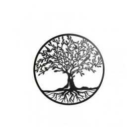 Decorazione da Parete Home ESPRIT Nero Albero Cottage 99 x 2 x 99 cm