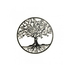 Decorazione da Parete Home ESPRIT Nero Albero Cottage 99 x 2 x 99 cm