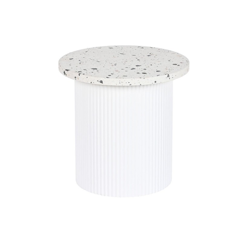 Tavolo aggiuntivo Home ESPRIT Bianco Legno MDF Terrazzo 40 x 40 x 37,5 cm