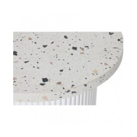 Tavolo aggiuntivo Home ESPRIT Bianco Legno MDF Terrazzo 40 x 40 x 37,5 cm