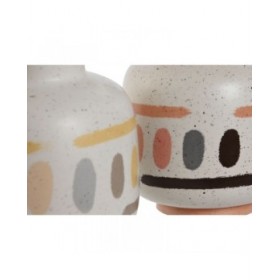 Vaso Home ESPRIT Multicolore Dolomite 16 x 16 x 22 cm (2 Unità)