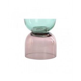 Vaso Home ESPRIT Bicolore Cristallo 10 x 10 x 21 cm