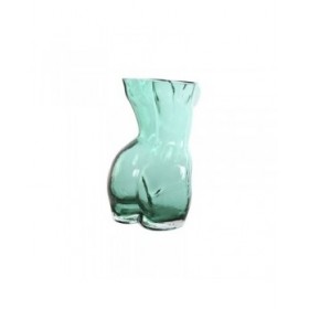 Vaso Home ESPRIT Azzurro Verde Cristallo 18 x 17 x 28 cm (2 Unità)