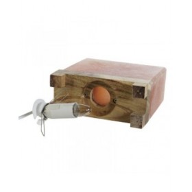 Lampada da tavolo DKD Home Decor Marrone Rosa Esci Acacia 15 W 220 V 17 x 7 x 16 cm