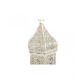 Lampadario Home ESPRIT Bianco Dorato Metallo 40 W 27 x 27 x 91 cm