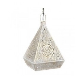 Lampadario Home ESPRIT Bianco Dorato Metallo 25 W 29 x 26 x 40 cm