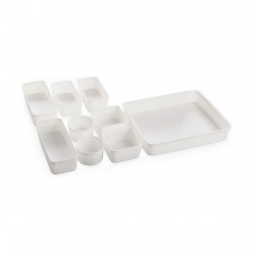 Set di Cestini Dem Plastica 9 Pezzi (34 x 28 x 6 cm)