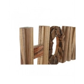 Statua Decorativa Home ESPRIT Naturale Marrone Chiaro Città 58 x 4 x 20 cm