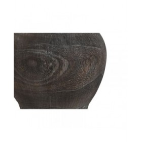 Vaso Home ESPRIT Grigio scuro Legno di paulownia Coloniale Finitura invecchiata 16 x 16 x 24 cm