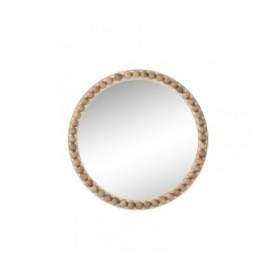 Specchio da parete Home ESPRIT Bianco Marrone Palle 71 x 4,5 x 71 cm