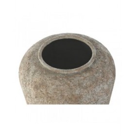 Vaso Home ESPRIT Bianco Metallo 31,5 x 31,5 x 38,5 cm