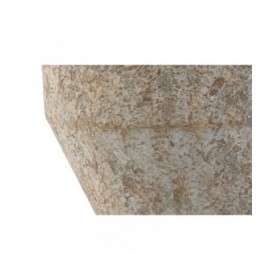 Vaso Home ESPRIT Bianco Metallo 31,5 x 31,5 x 38,5 cm