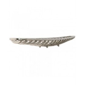 Centrotavola Home ESPRIT Argentato Moderno Cromato 51 x 12 x 6 cm