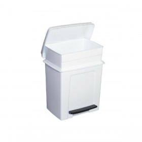 Cestino a pedale Bianco 8 L