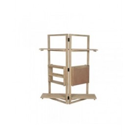 Scaffale Home ESPRIT Naturale Legno di mango Legno MDF 130 x 35 x 160 cm