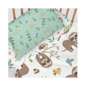 Lenzuolo con angoli HappyFriday MOSHI MOSHI Multicolore 15 x 2 x 38 cm 60 x 120 x 14 cm