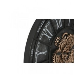 Orologio da Parete Home ESPRIT Nero Ferro 75 x 7 x 75 cm