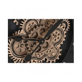 Orologio da Parete Home ESPRIT Nero Ferro 75 x 7 x 75 cm